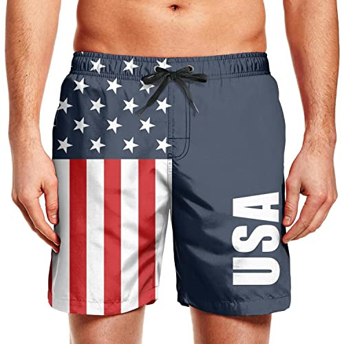 Herren-Badehose, kurz, schnelltrocknend, mit Netzfutter, modischer Trend