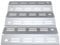 teileplus24 BR15-3-SM Gasgrill Edelstahl Brennerabdeckung kompatibel mit Enders Chicago 3 | Flavorizer Bars | Passgenau | Rostfrei | Brennerschutz