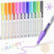 JusArt 12 Farben Glitzerstifte Magische Stifte,Zauberstifte,Geschenke für Mädchen,outline stifte,mal sachen,basteln