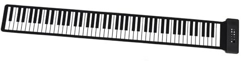 Tastiera per Pianoforte Avvolgibile 88 Tasti, Tastiera per Pianoforte Elettrica Digitale Portatile Pieghevole, Ricaricabile, Pianoforte Portatile per Principianti, per Adulti,