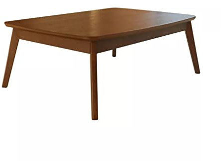 ZJHFFFGD XFL Holztisch, Wohnzimmermöbel im japanischen Stil, Couchtisch, Walnuss-Finish, Massivholz, Mitteltisch, beheizter Tisch, Gedenktag