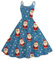 WEOPLKIN Christmas Dress Women Red Christmas Dress Holiday Sweaters for Women 2024 Cocktail Attire for Women Christmas Outfits for Women Nutcracker Dresses for Woman Christmas Dress Blue M