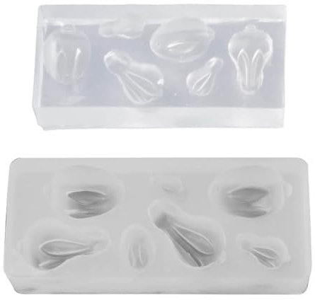 Paquete de 2 moldes de silicona con forma de figuras en miniatura que hacen moldes de silicona elegantes moldes de resina para esculturas