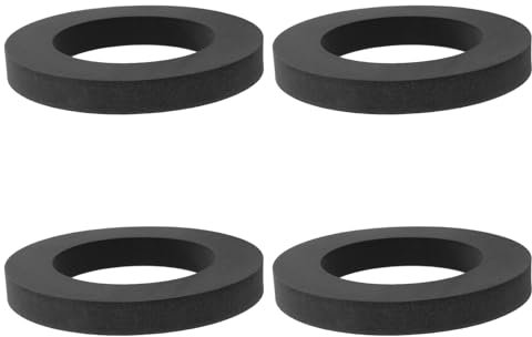 VGOL 4Pcs Flat Foam Doughnut Washer 92x55x12mm Replace PP0034 Seal Compatible with Viva 1 1/2 Inch for Close Coupled Toilet Cistern and Pan Connection