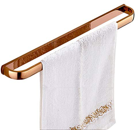 Wand-Handtuchhalter Klebe Kupfer Handtuchhalter Rostfrei Ohne Bohren Design für Bad & Küche Elegantes Roségold-Finish - Platzsparende Lösung