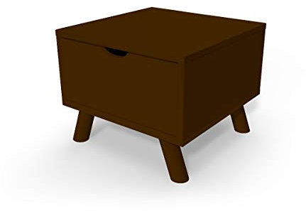 ABC MEUBLES - Skandinavischer Nachttisch Holz Viking + Schublade - VIKINGCH - Wenge