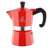 KAUFGUT 120212 Miss Moka Presti Grame La Rossa - Caffettiera in alluminio, 2 tazze, multicolore