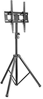 Monoprice Essential Tilt TV Tripod Stand for 32 to 55 TVs up to 77lbs, Max VESA 400x400
