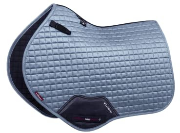 Lemieux Sottosella Quadrato in Pelle Scamosciata a Contatto ravvicinato, Imbottiture per Cavalli - Attrezzatura e Accessori per Equitazione (Ice Blue - Small/M)