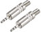 sourcing map 2.5mm Stereo Male Jack Solder Connector Audio Video Cable Power Adapter Zinc Alloy 2Pcs