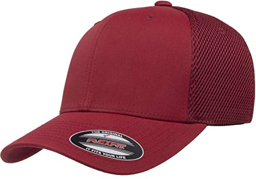 Flexfit Unisex-Erwachsene Ultrafiber Airmesh Fitted Trucker Hat Hut, Kastanienbraun, S/M