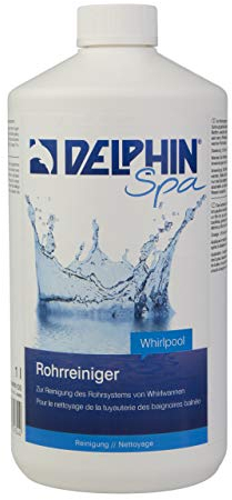 Chemoform Delphin Whirlpool Rohrreiniger 1 L für Whirlwannen Rohr Reiniger, weiß