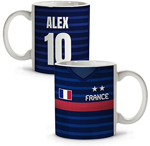 LolaPix Tasse France Personnalisée - Cadeau Équipes Nationales