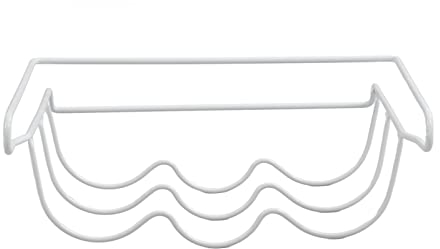 Pssopp Estante de Vino para Refrigerador, Nevera de Hierro, Soporte de Almacenamiento de Bebidas Que Ahorra Espacio, Soporte Organizador de Armario, 13.0 X 12.4 X 4.5 Pulgadas