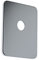 NOYON & THIEBAULT Cache chromé simple pour platine Sécable entraxe 150 mm - finition impeccable pour robinetterie WC | machine à laver | radiateur
