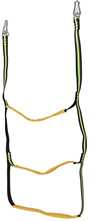 HURRISE Marine-Strickleiter, Faltbar, 3 Stufen, Starke Tragfähigkeit, Aufblasbare Boots-Strickleiter für Kanu-Kajak-Motorboot