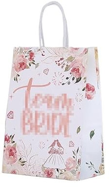 EBSBAG 12/24-teilige Geschenktüten, tragbare Lebensmittel, Kuchen, Hochzeit, Süßigkeiten, Schachteln, Taschen, Geburtstagsfeierzubehör (Color : Style 7, Size : 15X8X21CM_24PCS)