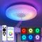 Bathroom Ceiling Light 36W LED RGB Light with Bluetooth Speaker Dimmable Flush Mount Light with Remote & APP Control, RGB Colour Change 3000K-6500K, Adjustable Light for Bedroom Kitchen Living Room