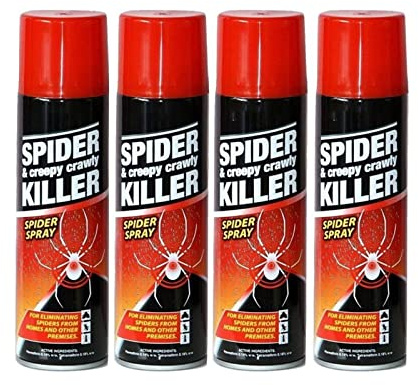 PNJB, Spider & Creepy Crawly Insect Killer Spray, Killer Spray, Destroying All Indoor Infestations Fast, Repellent Spray 200ml, (4 PCS)
