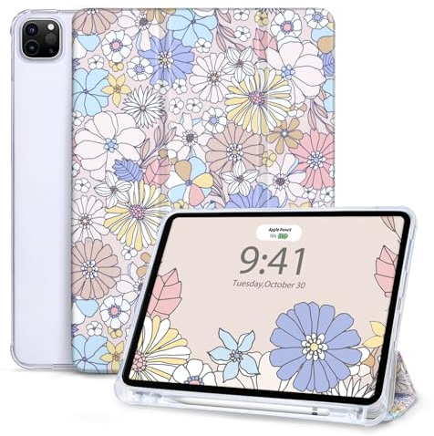 Vozehui Hülle für iPad Pro 11 Zoll 2022/2021/2020/2018, Tri-fold Stand Schutzhülle mit Auto Wake/Sleep Hülle für 11 Zoll iPad Hülle