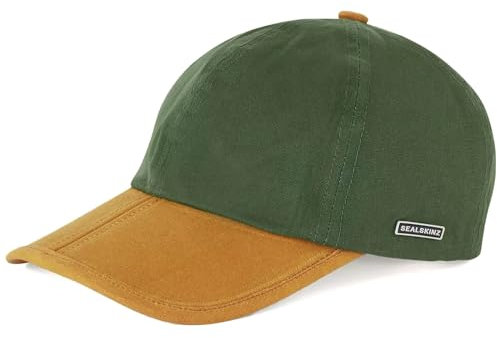 SealSkinz Unisex Marham wasserdichte Faltbare Allwetter-Kappe aus geöltem Segeltuch | Baseballkappe | Einheitsgröße | Olivgrün