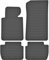 Maßgefertigte Auto Gummimatten, kompatibel mit BMW 3 E46 von 1998 bis 2005-4 teilige Gummifußmatten Set, Geruchlos & Abriebfest, Hochwertige Fußmatte Auto Accessoires