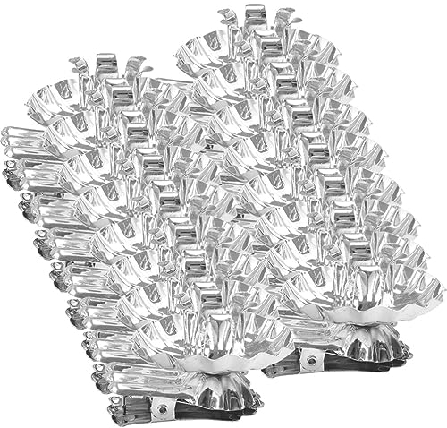 IMIKEYA Weihnachtsbaum Kerzenhalter Clips Flache Unterseite Klemmen 36 Stück