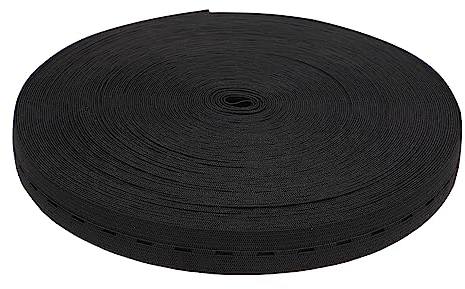 EXCEART 1 Rolle Gummiband Elastische Bandspule Elastisches Nähen Knopfloch-strickband Knopflochband Häkeln Elastisches Band Stricken Damen-gürtel Stretchband Polyester Fräulein Mit Löchern