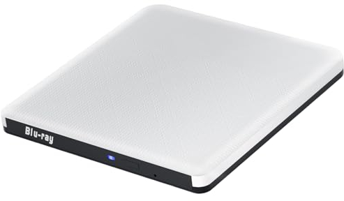 aelrsoch Lettore Blu-ray esterno Blu-ray DVD/BD lettura/scrittura, lettore Blu-ray portatile, USB 3.0 e tipo-C, registratore DVD Ultra High Definition Blu-ray Recorder per Win7/8/10/11/PC