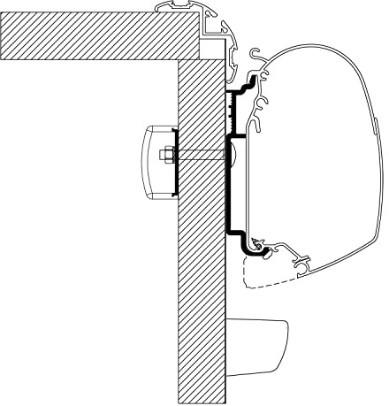 Thule Omnistor 5200 Adapter für Knaus ab 2017