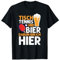 Tisch Tennis Und Bier Darum Bin Ich Hier Ping Pong Herren T-Shirt