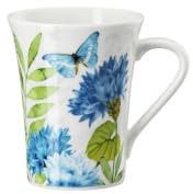 Hutschenreuther Nora Wild Flowers Becher mit Henkel, Kornblume, 0,4 l | Aus Hochwertigem Bone China, 0,4 L Fassungsvermögen, Dekor Kornblume