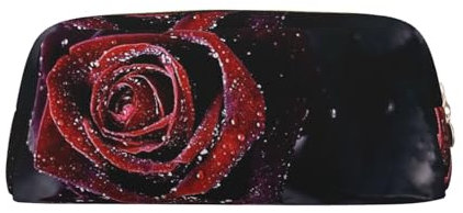 Trousse à crayons avec imprimé rose rosée multi-usages pour l'école, le bureau et les voyages, doré, Taille unique, Cartable