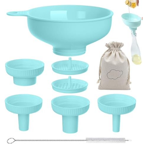 Embudo de enlatado genérico de boca ancha,Embudo de boca ancha grande - Embudos enlatados para cocina,Embudo de cocción de grado alimenticio con boquillas de varios