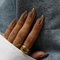 JUSTOTRY 24 Stück Chrome Mandel Nägel Zum Aufkleben Kurz Motiv,Gold Einfarbig Press on Nails,Glossy Oval Künstliche Nägel,Schöne French Fingernägel Fake Nails für Frauen