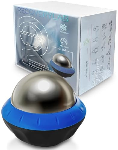 Recovery Lab Massage-Rollerball für Muskelerholung, Schienbeinkantensyndrom und mehr, Muskelmassageroller für Kältetherapie und Wärmetherapie, Muskelerholungsgerät