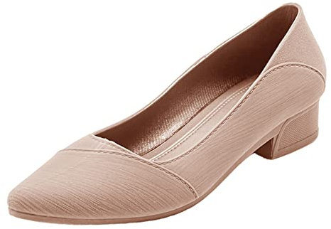 Scarpe Basculanti Donna Scarpe Donna Primavera Scarpe Donna Mocassini Scarpe Prima Classe Donna Scarpe Antinfortunistiche Estive (Beige, 37)