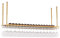 ZHSYXLB Portabottiglie da soffitto, altezza regolabile, portabottiglie da appendere al muro, calici in vetro, calici, portabottiglie, display decorativo in stile vintage, oro