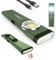 klarus E5 Flat EDC Torch,USB C Rechargeable COB Work Light, 600 Lumens Mini Flashlight with Magnetic Base and Buckle Clip Suitable for Maintenance, Camping, Hiking, Emergency, etc (Green)