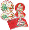 YankMooM 60Pcs Christmas Tableware Set,20 Guests 9inch/7inch Disposable Christmas Paper Plates and Napkins Set Red Christmas Plates for Christmas Party Supplies Tableware Decorations