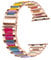 Fizdvsts Compatible with Apple Watch Strap Resin Metal Wristbands, Women's Band Fashion Chain Bracelet for iWatch Series 8 7 6 SE 5 4 3 2 1 Ultra, 38mm 40mm 41mm, Rainbow