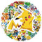 POPOYU 100 Stück Pokémon A Aufkleber Classic Wasserfeste Vinyl Sticker für Laptop, Telefon, Wasserflasche, Skateboard, Koffer, Gitarre, Pad, Scrapbook Aufkleber für Kinder Gastgeschenke Mitgebsel