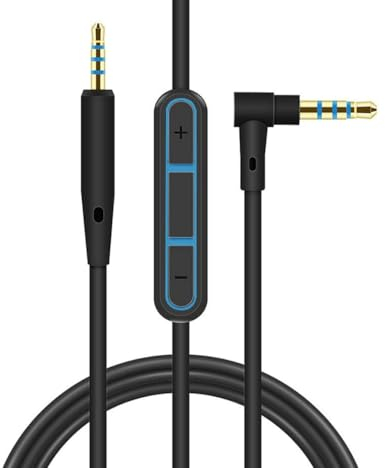 Sostituzione Cavo Audio Cavo Aux 3,5mm a 2,5mm con Microfono e Pulsanti di Controllo per Cuffie | Compatibile con Bose Quiet Comfort QC25 QC35 SoundLink SoundTrue