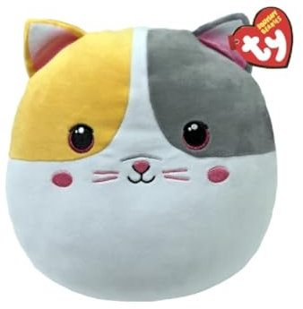 TY Kuschelt Katze - Squishy Beanie 10 | Weiches Plüschtier für Kinder, Babytier, Kuschelteddy, Sammler-Plüschtiere