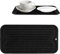 Tapete Escurridor de Silicona para Vajilla, 30x15 cm, Alfombrilla Escurreplatos de Silicona, Antideslizante, Soportes para Platos para Cocina, Bar y Preparación de Alimentos (Negro)