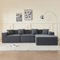 VASOENY 277 X 164 cm Modulares Ecksofa, Self Combination L förmiges Sofa aus Cordstoff, Modernes 3-Sitzer-Sofa mit Ottomane, kein Zusammenbau erforderlich