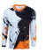 Kinder Radtrikot für Mountainbike Dirtbike Jungen Motocross Langarm Shirts Downhill Shirt Mädchen Fahrradfahren Biker Rennbekleidung Schwarz/Orange Größe XS