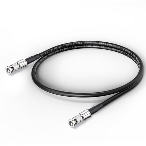 Superbat 3G/6G Micro HD-BNC SDI Kabel 60cm Dual Micro-BNC Stecker Kabel Mini SDI Video Kabel (Belden 1855A,75ohm) unterstützt HDTV,SDI Komponenten, Composite,MADI, WORD CLOCK, SYNC, etc