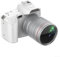 Explorez de nouvelles perspectives avec l'appareil photo reflex numérique D5 à double objectif et le zoom 16x pour toutes les occasions (blanc)