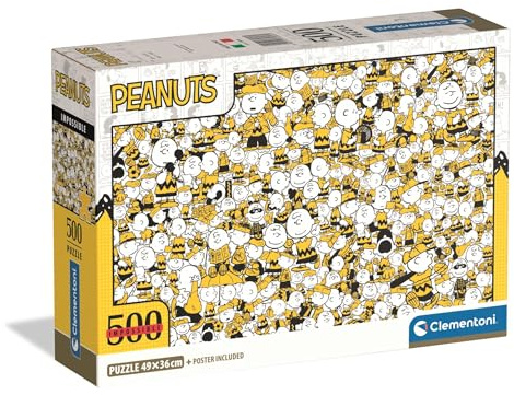 Clementoni Peanuts 75 Jahre 500 Teile | Peanuts Puzzle Erwachsene in 49 x 36 cm - Puzzle Erwachsene anspruchsvoll von Clementoni 35806